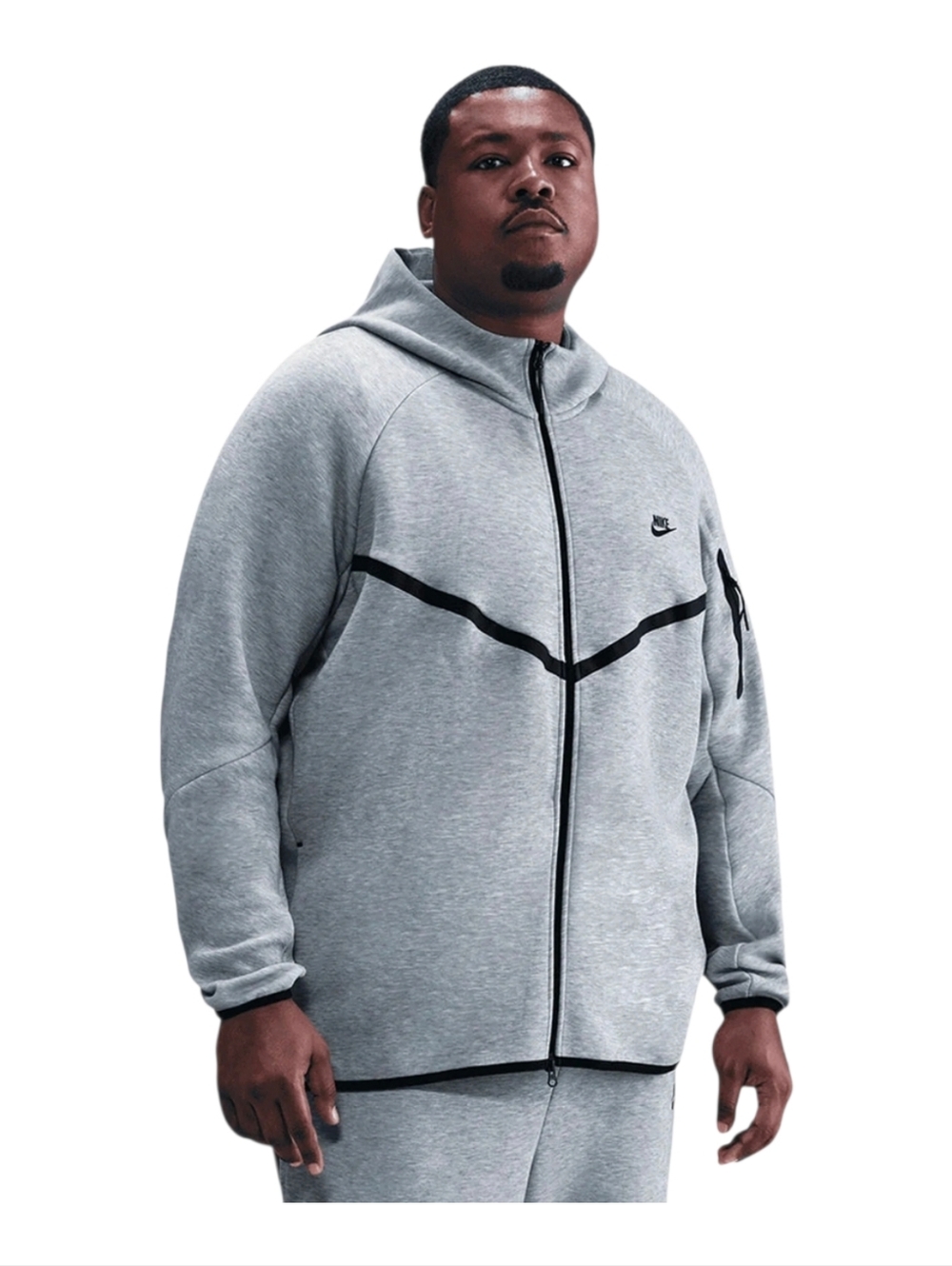 Nike Tech Fleece Hoodie Mens 2XL Gray Windrunner Full Zip Jacket HV0949-063 U